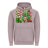 Vintage Zinc Candy Cane Crew Vintage Hoodie - MaliasSmallBusiness
