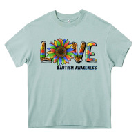 Arona love sunflower autism awareness Heavy Core Tee - BarkalooDesign