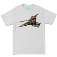 Dove Grey Pteranodon Face Premium Tee - LillyAllenDesigns