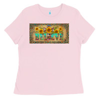 Bubblegum Pink western believe leopard aztek license plate template Ladies Tee - BarkalooDesign