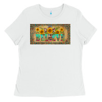 White western believe leopard aztek license plate template Ladies Tee - BarkalooDesign