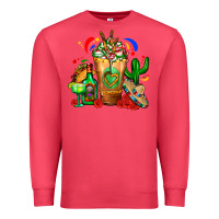 Cardinal Mexican Cold Drink With Cactus Sombrero And Tequil Premium Sweatshirt - FaDigitalArtStudio