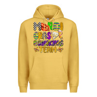 Antique Gold mardi gras drinking team with glasses olivia Premium Hoodie - OliviaCreatesArt