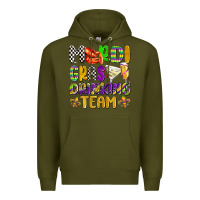 Army Green mardi gras drinking team with glasses olivia Premium Hoodie - OliviaCreatesArt