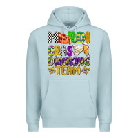 Blue Mist mardi gras drinking team with glasses olivia Premium Hoodie - OliviaCreatesArt
