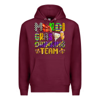 Burgundy mardi gras drinking team with glasses olivia Premium Hoodie - OliviaCreatesArt
