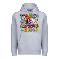 Heather Grey mardi gras drinking team with glasses olivia Premium Hoodie - OliviaCreatesArt