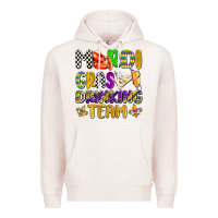 Pale Pink mardi gras drinking team with glasses olivia Premium Hoodie - OliviaCreatesArt