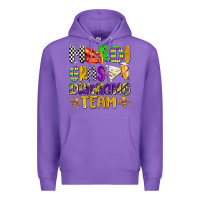 Purple mardi gras drinking team with glasses olivia Premium Hoodie - OliviaCreatesArt