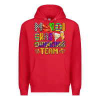 Red mardi gras drinking team with glasses olivia Premium Hoodie - OliviaCreatesArt
