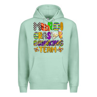 Seafoam mardi gras drinking team with glasses olivia Premium Hoodie - OliviaCreatesArt