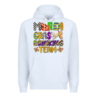 White mardi gras drinking team with glasses olivia Premium Hoodie - OliviaCreatesArt