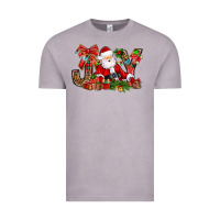 Vintage Zinc joy christmas with santa bbs Vintage Tee - BundleAndBundleShop