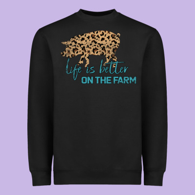 Life Is Better On The Farm Heavyweight Sweatshirt Designed By Bettercallsaul