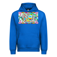 Cobalt The Pool Is My Happy Place Urban Hoodie - CowhideDigitalArt