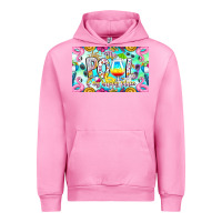 Fuchsia Pink The Pool Is My Happy Place Urban Hoodie - CowhideDigitalArt