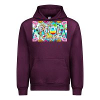Mauve Wine The Pool Is My Happy Place Urban Hoodie - CowhideDigitalArt
