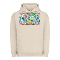 Pigment French Oak The Pool Is My Happy Place Urban Hoodie - CowhideDigitalArt
