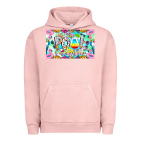 Pigment Salmon The Pool Is My Happy Place Urban Hoodie - CowhideDigitalArt