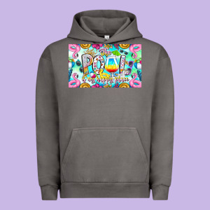 The Pool Is My Happy Place Urban Hoodie Designed By Cowhidedigitalart