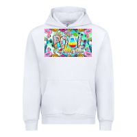 White The Pool Is My Happy Place Urban Hoodie - CowhideDigitalArt