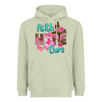 Matcha Faith hope cure Breast Cancer Heavyweight Hoodie - FaDigitalArtStudio
