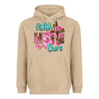Mushroom Faith hope cure Breast Cancer Heavyweight Hoodie - FaDigitalArtStudio