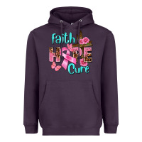 Plum Faith hope cure Breast Cancer Heavyweight Hoodie - FaDigitalArtStudio