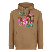 Toasted Coconut Faith hope cure Breast Cancer Heavyweight Hoodie - FaDigitalArtStudio