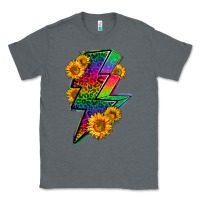 Charcoal Heather LGBTQ+ Lightnin' Bolt With Sunflower Classic Tee - BundleAndBundleShop