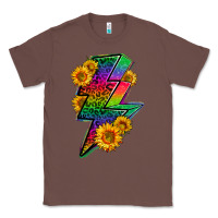 Chestnut LGBTQ+ Lightnin' Bolt With Sunflower Classic Tee - BundleAndBundleShop