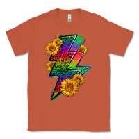 Copper LGBTQ+ Lightnin' Bolt With Sunflower Classic Tee - BundleAndBundleShop