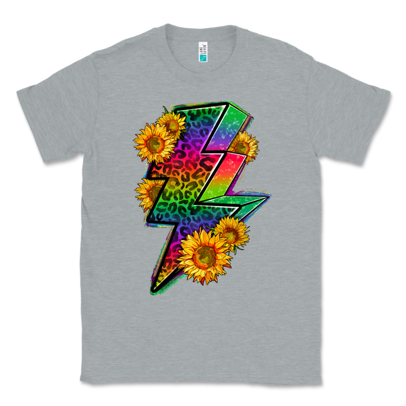 Lgbtq+ Lightnin' Bolt With Sunflower Classic Tee by BundleAndBundleShop | Teevron