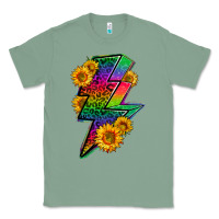 Sage LGBTQ+ Lightnin' Bolt With Sunflower Classic Tee - BundleAndBundleShop