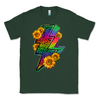 Sports Green LGBTQ+ Lightnin' Bolt With Sunflower Classic Tee - BundleAndBundleShop