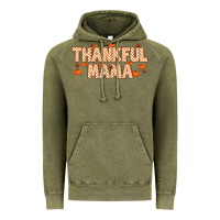 Vintage Olive Thankful Mama Vintage Hoodie - MaliasSmallBusiness