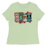 Matcha license letters floral mama Ladies Tee - Jasminsmagicworld