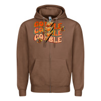 Chestnut gobble gobble gobble Zipper Hoodie - CowGirlArtShop