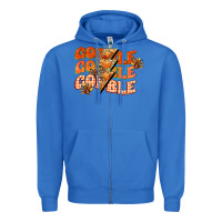 True Royal gobble gobble gobble Zipper Hoodie - CowGirlArtShop