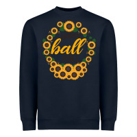 Navy Happy Fall Sunflowers Heavyweight Sweatshirt - Bettercallsaul