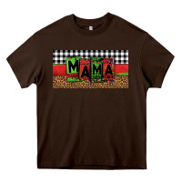 Chocolate Brown mama Christmas Heavy Core Tee - Jasminsmagicworld