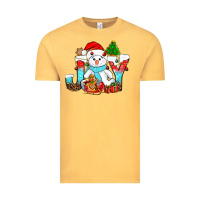 Vintage Mustard joy christmas with snowman bbs Vintage Tee - BundleAndBundleShop