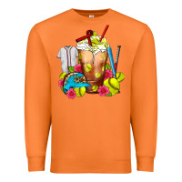 Carrot Softball Frappe Coffee Premium Sweatshirt - FaDigitalArtStudio