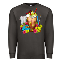 Smoke Softball Frappe Coffee Premium Sweatshirt - FaDigitalArtStudio