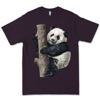 Plum Giant Panda Premium Tee - LillyAllenDesigns
