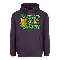 Plum St. Patrick's Bad and boozy Heavyweight Hoodie - OliviaCreatesArt