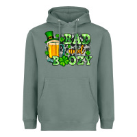 Sage St. Patrick's Bad and boozy Heavyweight Hoodie - OliviaCreatesArt
