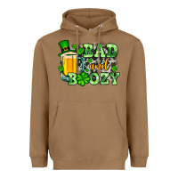 Toasted Coconut St. Patrick's Bad and boozy Heavyweight Hoodie - OliviaCreatesArt
