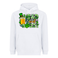 White St. Patrick's Bad and boozy Heavyweight Hoodie - OliviaCreatesArt