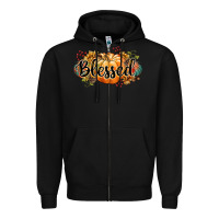 Black blessed Zipper Hoodie - CowGirlArtShop